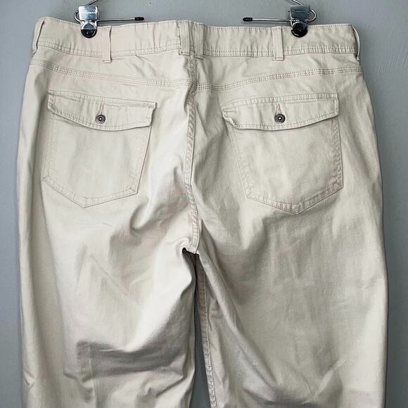 Riders by Lee Plus Size 22WM Tan Jeans Denim Capris Pants Cottage Grandma Summer - Picture 4 of 12